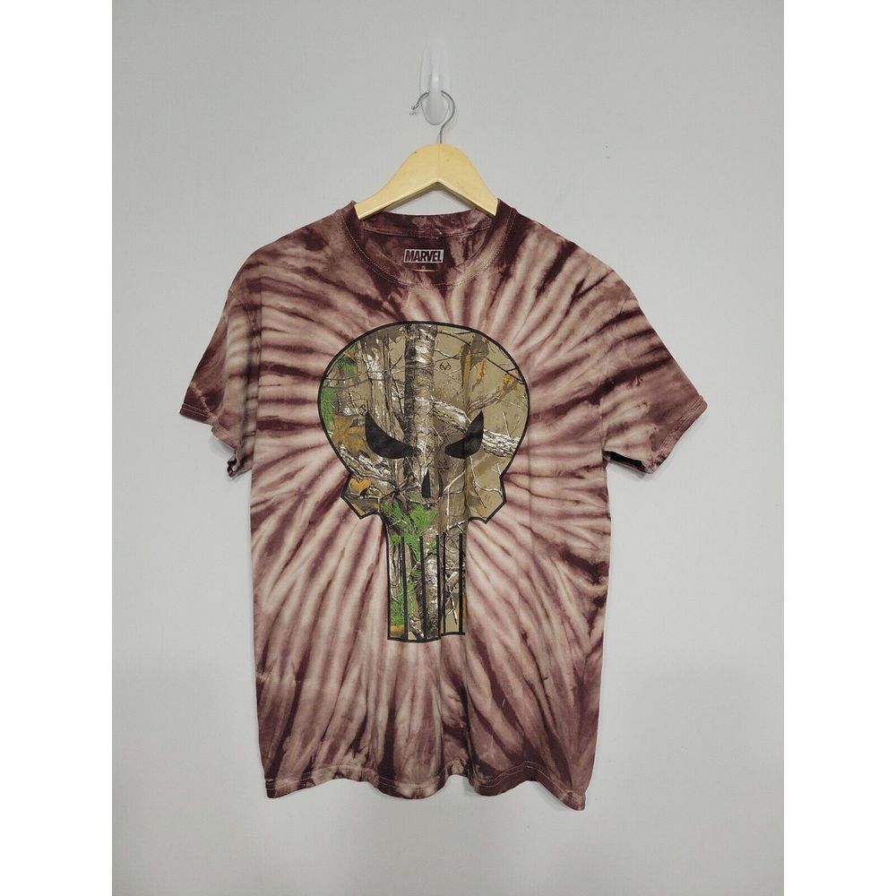 Marvel‎ Men's T-Shirt Size Small Tie-dye The Punisher Skull